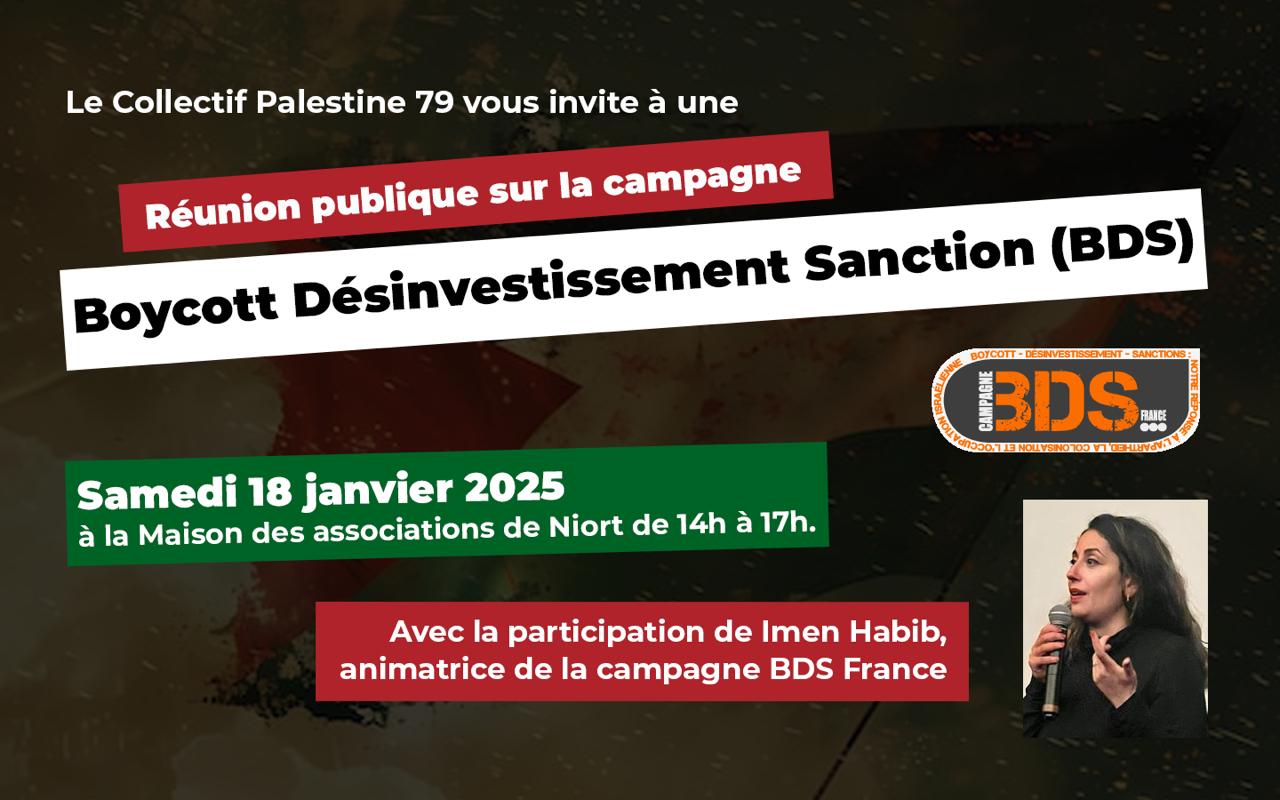 Réunion publique Campagne BDS